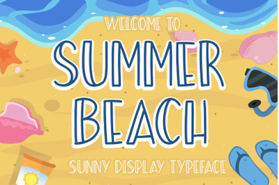 Summer Beach Sunny Display Typeface