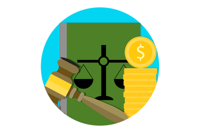 Legal consultation fee icon