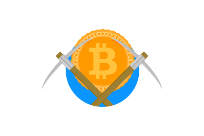 Crypto mine farm icon