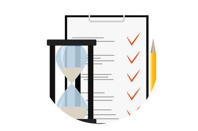 Exam test questionnaire icon