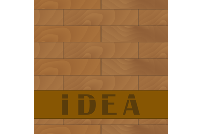 Wooden table banner idea