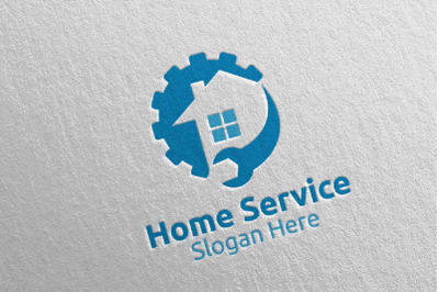 Real Estate and Fix Home Repair Services Logo 16