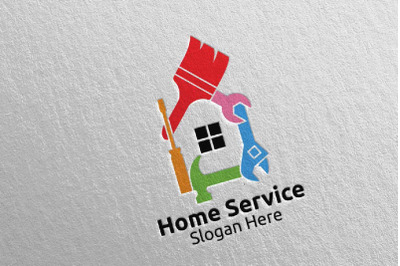 Real Estate and Fix Home Repair Services Logo 18