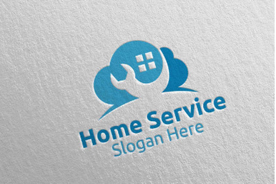 Cloud Real Estate and Fix Home Repair Services Logo 21