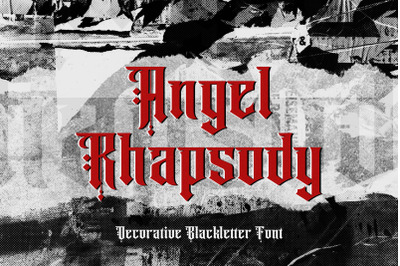 Angel Rhapsody - Blackletter Decorative Font