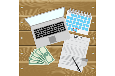 Taxes online. Pay day for tax