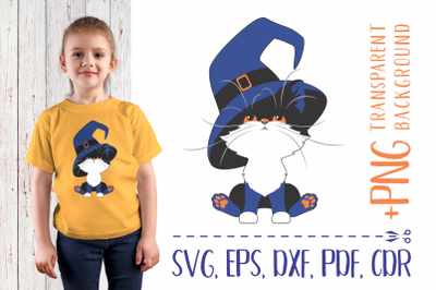 Black cat SVG. Files for cutting and sublimation