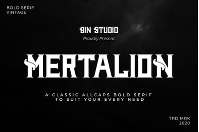 Mertalion-Vintage Serif Font