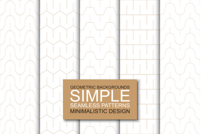 Simple seamless geometric patterns