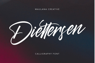 Diettersen Script Calligraphy Font