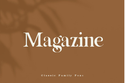 Magazine Family Font