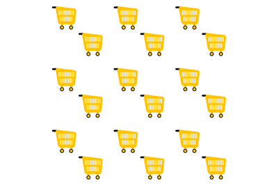 Pattern seamless background with pushcart