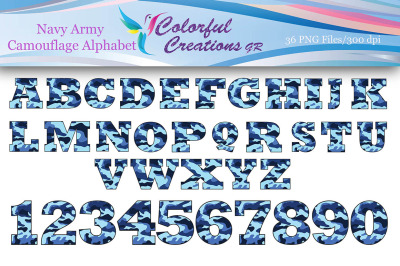 Navy Camouflage Alphabet, Army Camouflage Numbers, Digital Alphabet, D