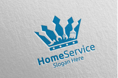 King Real Estate and Fix Home Repair Services Logo 39