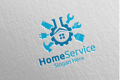 Lab Real Estate and Fix Home Repair Services Logo 40