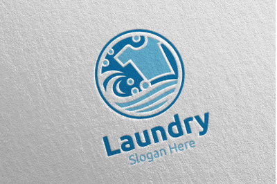 Laundry Dry Cleaners Logo 2