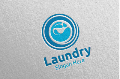 Laundry Dry Cleaners Logo 4