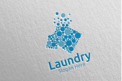 Laundry Dry Cleaners Logo 7