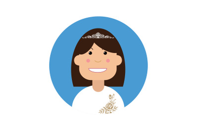 Icon Character Bride with Crown