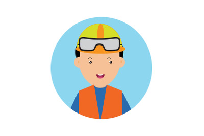 Icon Character Construction Workers Helm