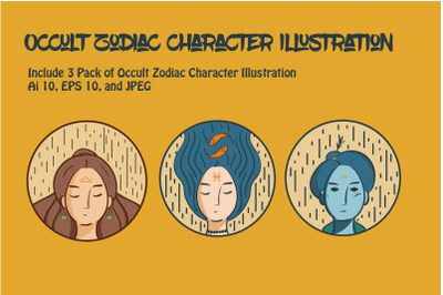 Occult Zodiac Character Illustration Three