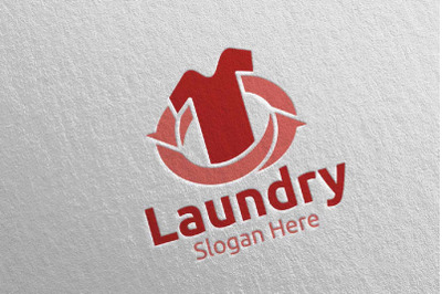 Laundry Dry Cleaners Logo 9