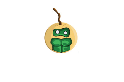 Longan Fruit Green Lantern Cartoon Character