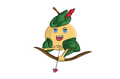 Longan Fruit Robin Hood Cartoon Character