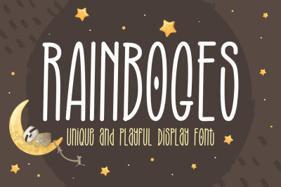 Rainboges - Playful Display Font