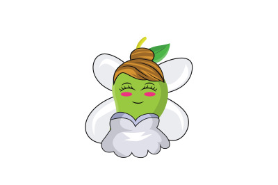 Mango Fruit Fairy Cartoon Character