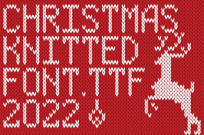 Christmas Knitted Font Ol Version 2.0
