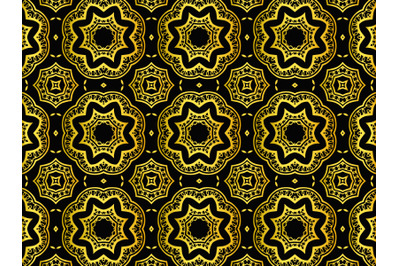 Pattern Abstract Gold Color Design