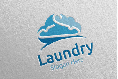 Cloud Laundry Dry Cleaners Logo 15