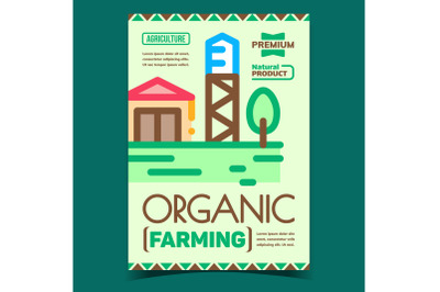 Organic Farming Product Advertising Banner Vector