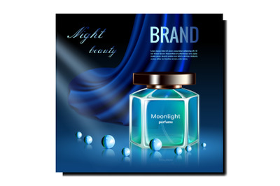 Perfume Aromatic Liquid Promotional Banner Vector