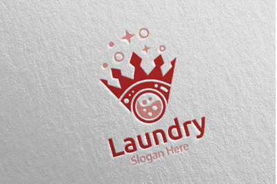 King Laundry Dry Cleaners Logo 22