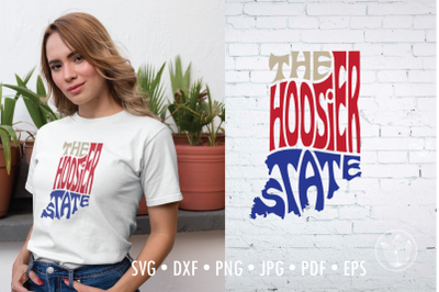 The Hoosier State word Art, Indiana Svg Dxf Eps Png Jpg, Cut file