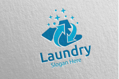 Laundry Dry Cleaners Logo 23