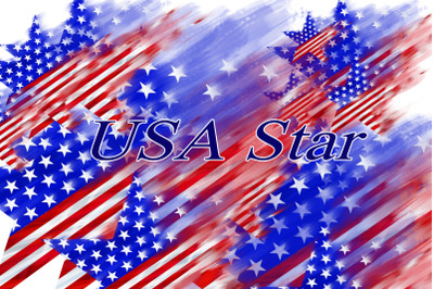 USA Star, USA Clipart, Patriotic Clipart, USA flag Clipart