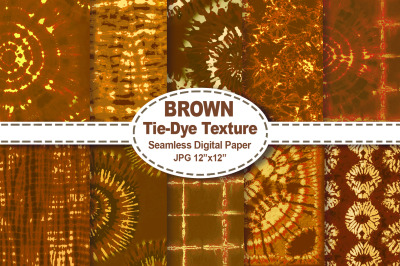 Brown Tie Dye Texture Seamless Pattern Digital Paper