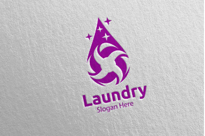 Laundry Dry Cleaners Logo 26