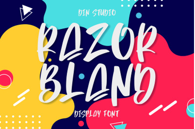 Razor Bland-Display Font
