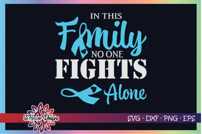 In this family no one fight alone svg, Diabetes awareness