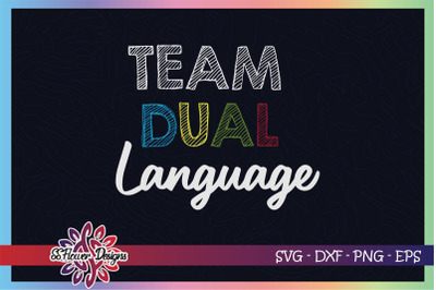 Team dual language svg, dual language svg, back to school svg