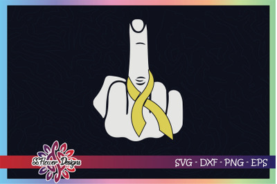 Fuck cancer svg, awareness svg, ribbon svg, Childhood cancer awareness