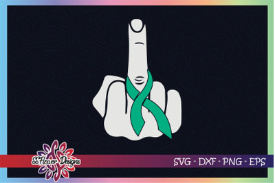 Fuck cancer svg, awareness svg, ribbon svg, Liver cancer awareness