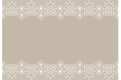 Lace background. Luxury floral lace borders ornate design element with