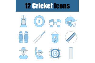 Cricket Icon Set