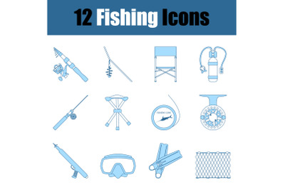 Fishing Icon Set