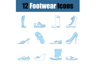 Footwear Icon Set